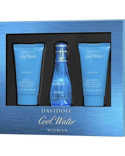 COOL WATERS WOMEN GIFT SET 50ML+SG+BL